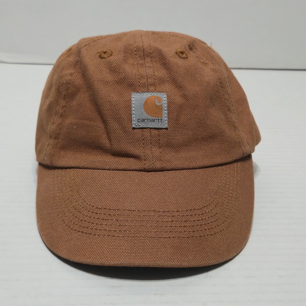 Carhartt Brown Canvas Baseball Cap Brown Duck Hat Infant Cotton